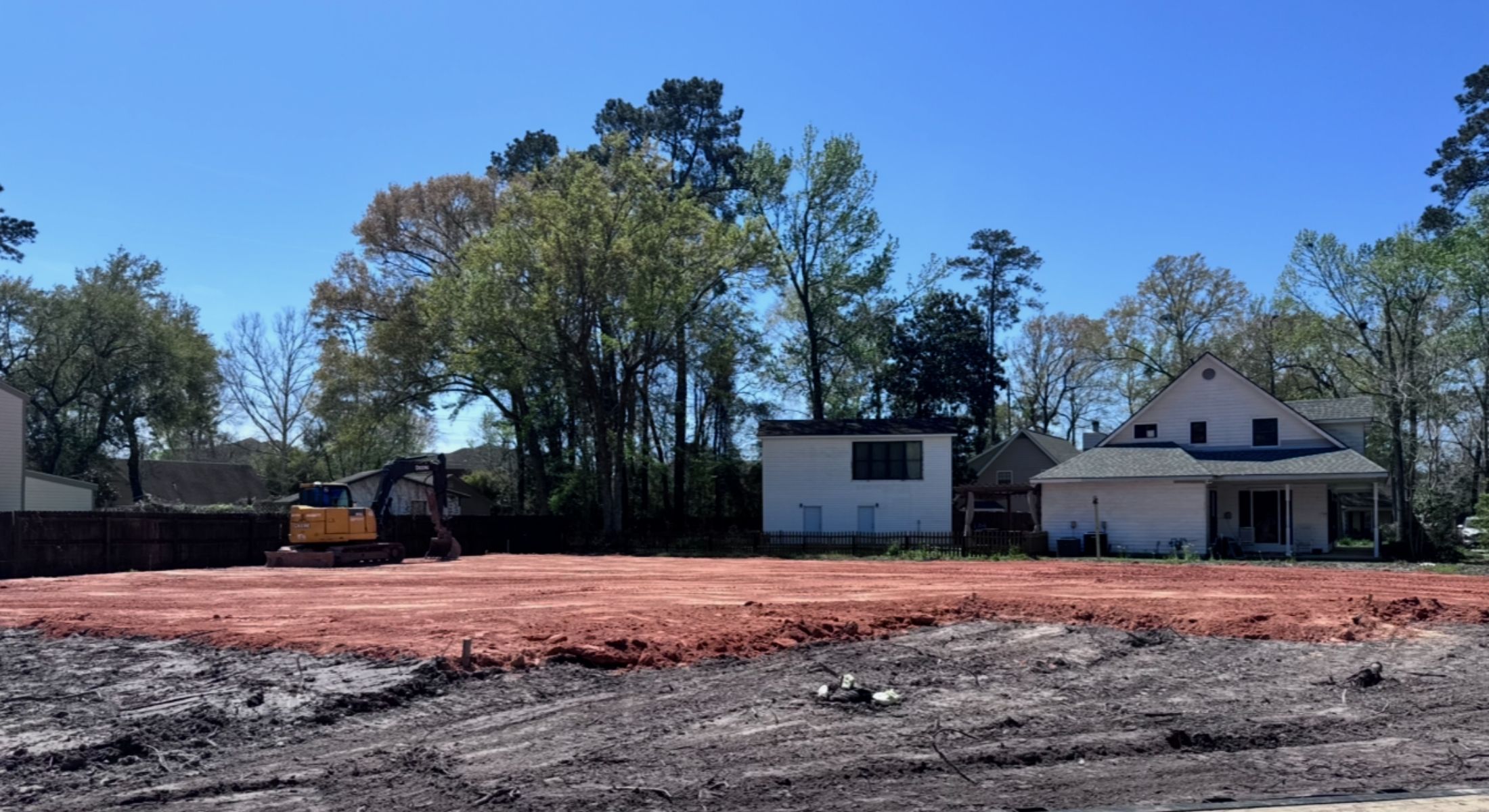 new house pad ready for building
